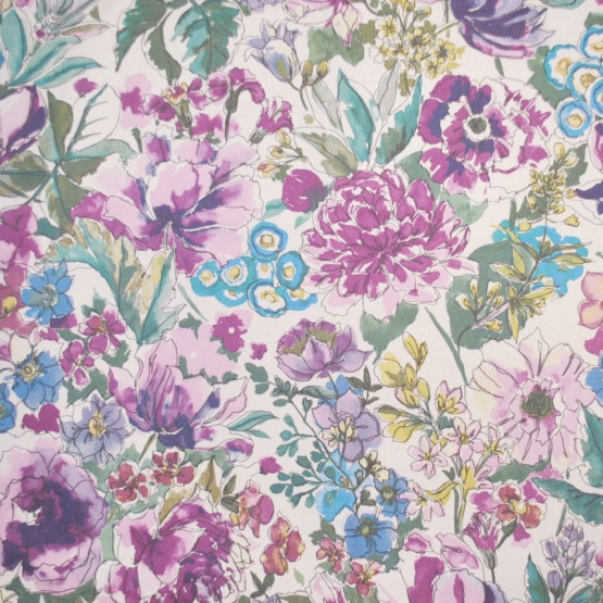 Lonita Bio Decor Hydro Violeta Karsten estampada Larg.140cm 100% algodão