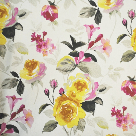 Lonita Bio Decor Ignis Amarelo Karsten estampada Larg.140cm 100% algodão