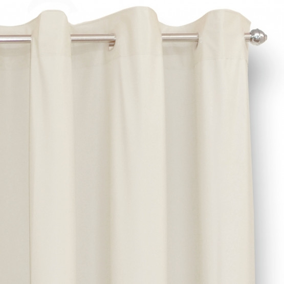 Cortina blackout bege para janela modelo varão Alt 180cm x  280cm Larg