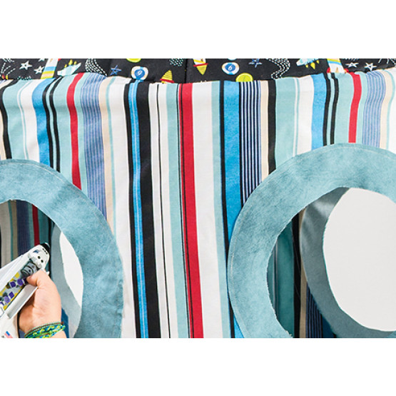 Tecido Acquablock impermeável estampado Bora Bora Azul Larg 1,40mt 72%Algodao/28%Poliester.Conserv1-P/2-2/3-3/5-2/6-8