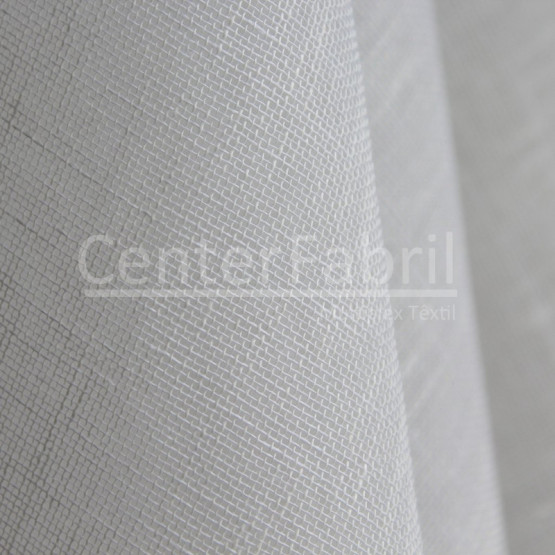 Tecido Cambraia de Linho Leve Branco Alvejado / OFF Largura.290cm p/Toalha ou Cortina 100%Linho ref.20205/A01