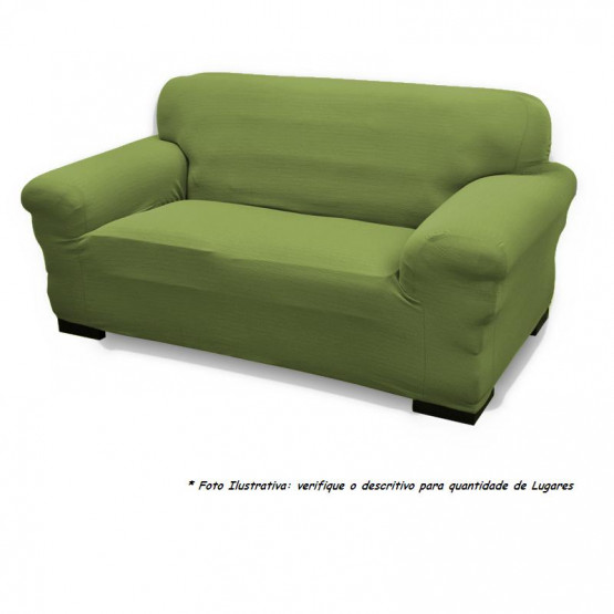 PROMOÇÃO Capa para sofa stretch - Poltrona 1 Lugar - Verde - Sofama  