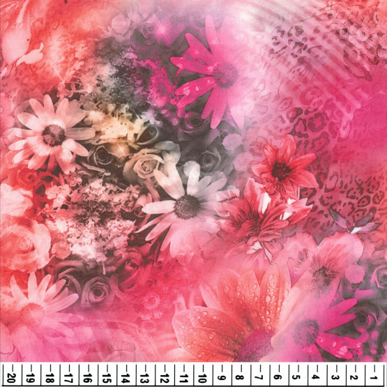 Tecido Cetim Cotton Flex estampado