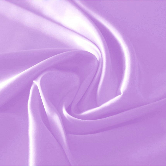 Tecido Cetim Charmeuse Stretch  Lilás Larg 147cm 94%Poliester/6%Elastano
