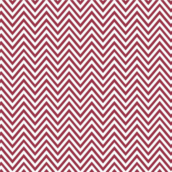 TECIDO ADESIVO Chevron Bordo e Branco 100%ALG 47cm x 1,00cm