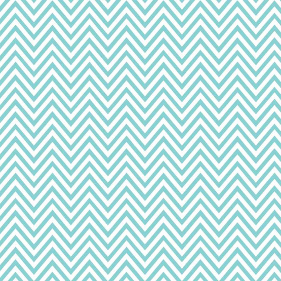 TECIDO ADESIVO Chevron Baby Turquesa 100%ALG 47cm x 1,00m