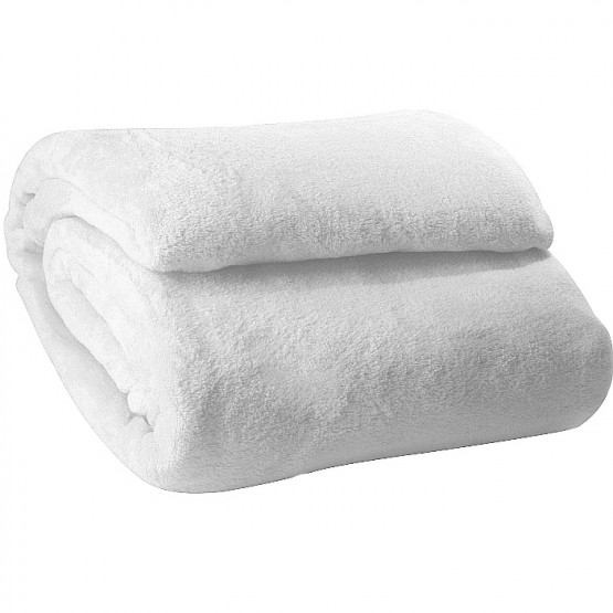 Cobertor microfibra casal- Corttex cor: Branco