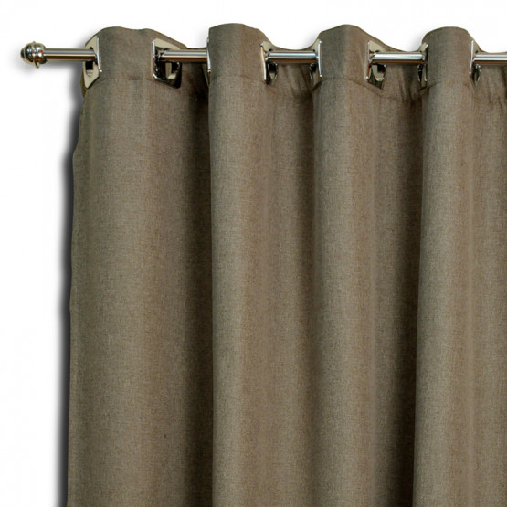 Cortina para Janela Cedro com Ilhós Tecido BLACKOUT Alt. 180cm x  p/ até 200cm Larg.