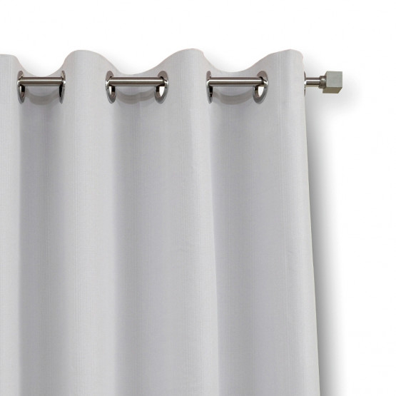 Cortina Rustica blackout branca de Ilhós para janela Alt 180cm x  280cm Larg