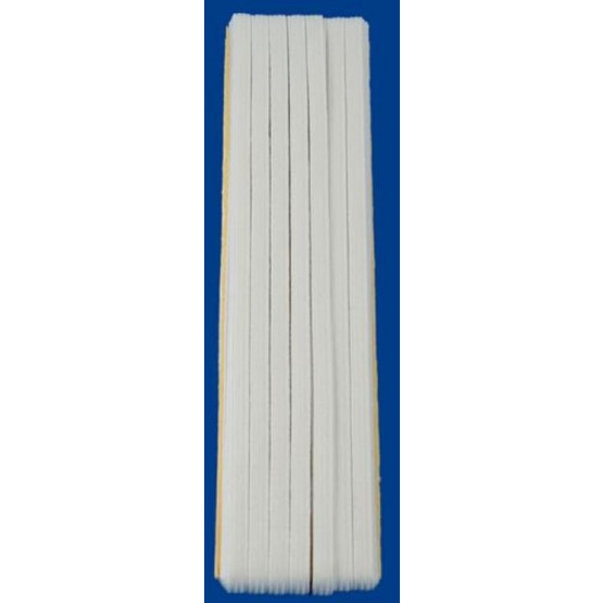 ELASTICO CH ALGODAO Branco  5mm - 10 mt - N.8  - 69%Algodão 31%Elastodieno