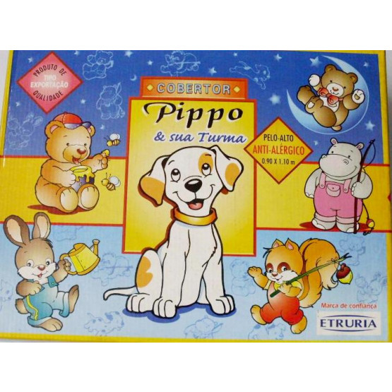 Cobertor berço arca amarela 90 x 110cm pipo - Eturia