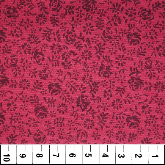 Tricoline estampada floral roxo100%algodão
