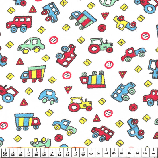 Tecido Flanela Estampa Infantil Sarja Plus Larg. 80cm d3