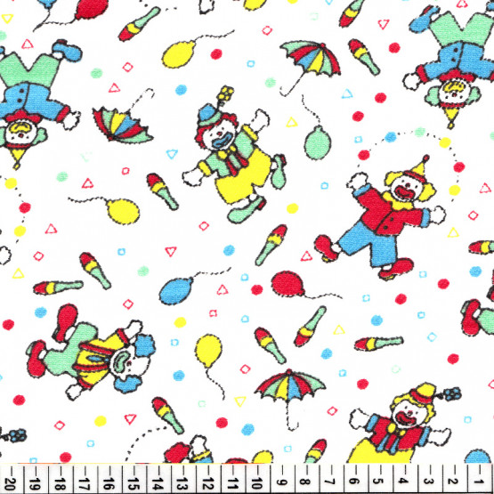 Tecido Flanela Estampa Infantil Sarja Plus Larg. 80cm d6