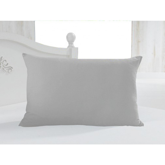 Fronha 50x70cm Cretone 150Fios Spazio Camesa Cor Cinza 100% Algodão