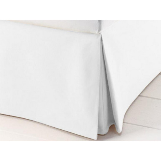 Saia para Cama Box Solteiro - Granitê Rústico Branco - Sultan