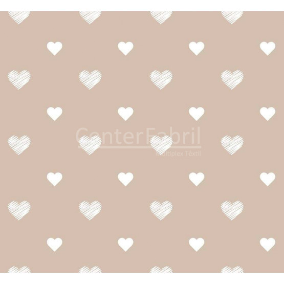 Tecido para Parede Wall Decor Heart Blush (Refilado) Larg.140cm 72% algodao/28%poliester de R$ 37,90 por