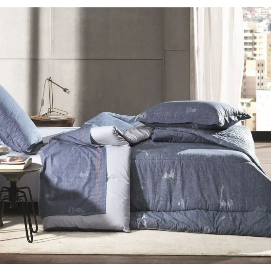 JOGO CAMA SOLT PERCAL 180FIOS John 88x188x35cm Alt 100%ALGODÃO