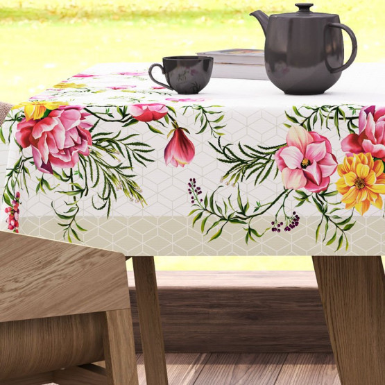 Toalha de Mesa Laguna Sempre Limpa Quadrada 1,60m x 1,60m - 4 lugares - Karsten