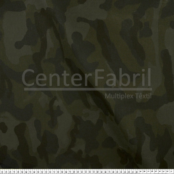 Tecido Lona Encerado - Parafina Camuflado 100%Algodão Larg 150cm ref.0480498 Venda por metro Linear