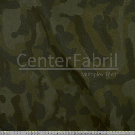 Tecido Lona Camuflado Sanforizado Pré enc.Largura 155cm 100% Algodão 