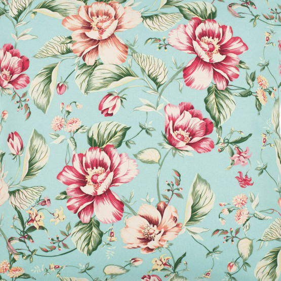Lonita Bio Decor Medellin Turquesa Karsten Estampada Larg.140cm 100% algodao