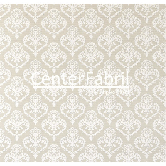 Tecido para Parede Wall Decor Menara Bege (Refilado) Larg.140cm 72% algodao/28%poliester de R$ 37,90 por