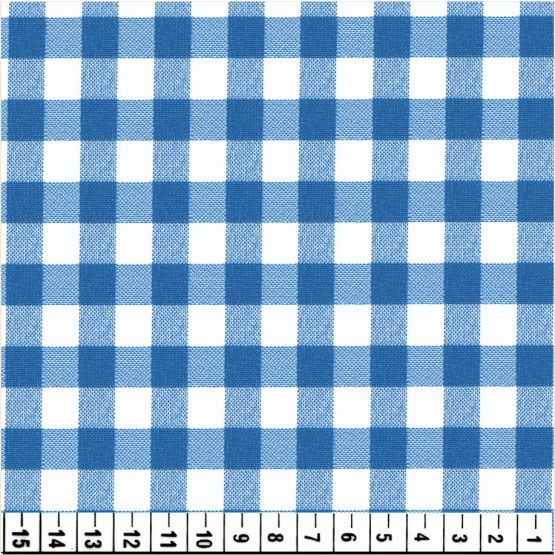 Tecido Oxford Xadrez Azul Royal xd2 Larg. 147cm 100%Poliester