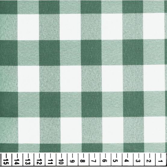 Tecido Oxford Xadrez Verde Escuro Atoalhado xd3 Larg. 147cm 100%Poliester