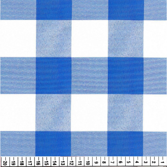 Tecido Oxford Xadrez Azul Royal  Atoalhado xd4 Larg. 147cm 100%Poliester 160gr/m2