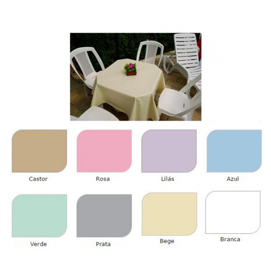 Plástico Liso Cores 0,10mm p/ Toalha de Mesa Lg.140cm - venda por metro