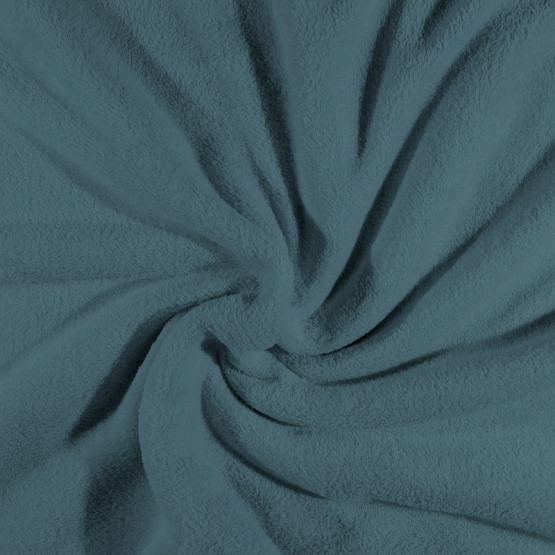 Tecido Plush Microfibra Liso Azul Largura 225cm 100%Poliester - preço por metro