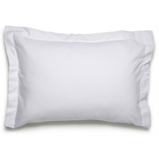 PORTA TRAVESSEIRO PIQUET Santista Branco 50x70cm 100%Algodão