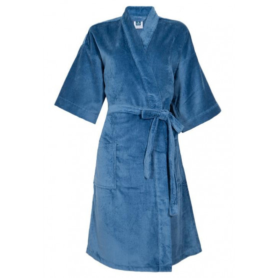 Roupão Santista Veludo Unique Azul - Tam. Médio - Unisex
