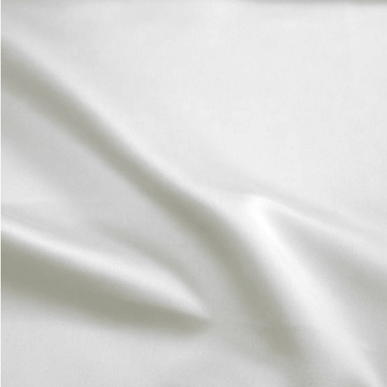 Tecido Cetim - Satin Italiano Sanjan Branco Off-White c/elastano 