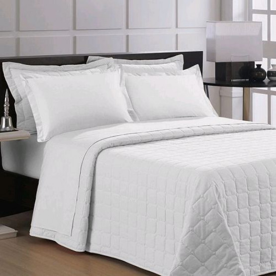Jogo cama solteiro percal 200 fios Branco- 3 PEÇAS - Sultan 