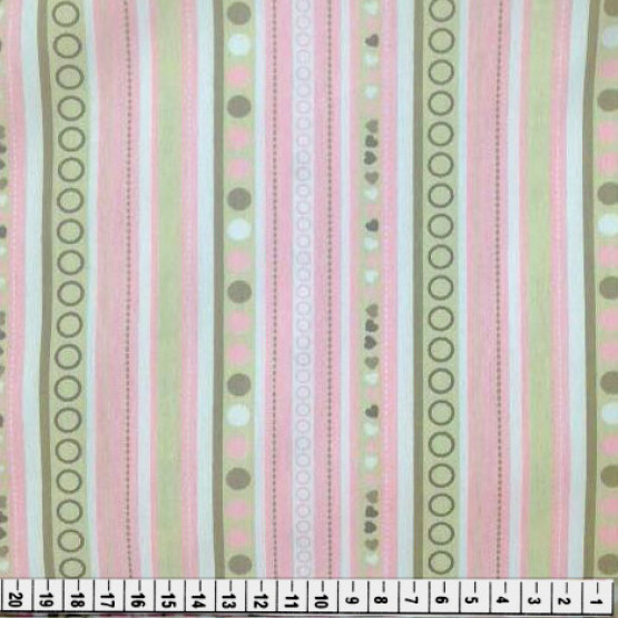 Tecido Tricoline Est Geom  Rosa Largura 150cm 100%Algodão ref.5174G01