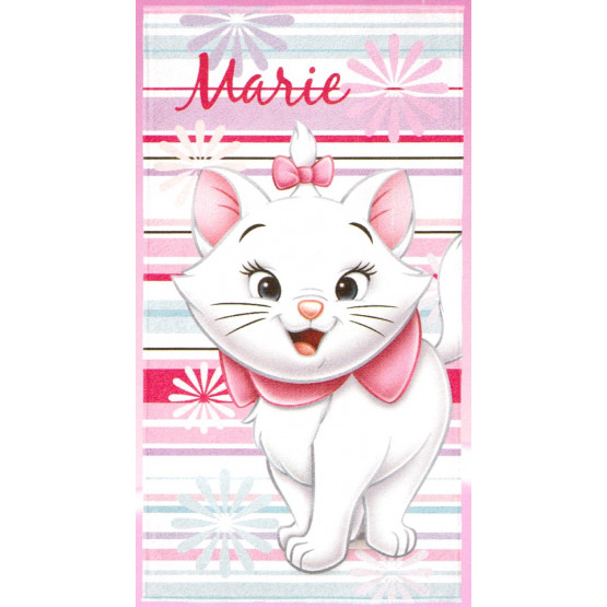Toalha de Praia Infantil Marie Meow Aveludada - Lepper