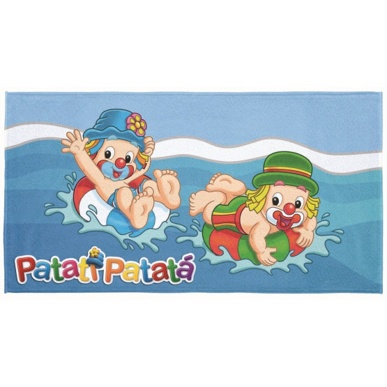 Toalha de Praia Infantil Patati Patata Aveludada Mod 1 - Lepper