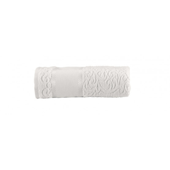 Toalha Rosto Melina Branco cor 001 para Bordar 50x80cm 99% Algodão/1% Viscose de R$21,80 por