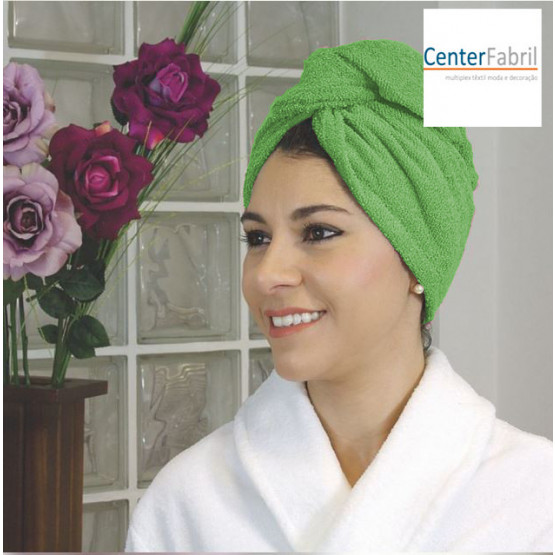 Touca para Cabelo Verde 100% algodão Tam. único - São Carlos