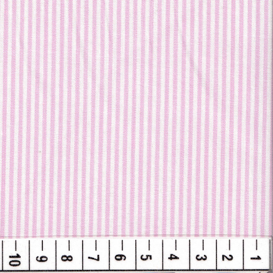 Tecido Tricoline Listrada Rosa Fio Tinto Madrid Larg 1,50mt 100%algodão