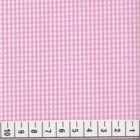 Tecido Tricoline Xadrez Rosa Fio Tinto Madrid Larg 1,50mt 100%algodão