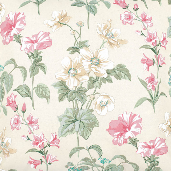 Lonita Bio Decor Valencia Rosa Karsten Estampada Larg.140cm 100% algodao