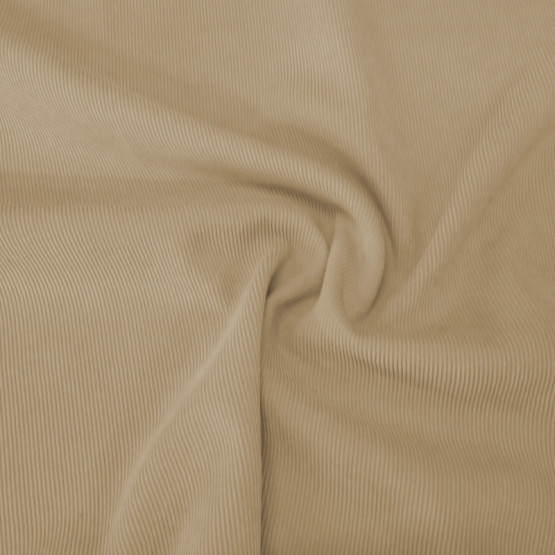 Tecido Veludo Cotelê Castor c/Elastano 16canais Larg.145cm 90%Poliester7%Poliamida3%Elastano.Conserv1-N/2-2/3-2/5-3/6-1