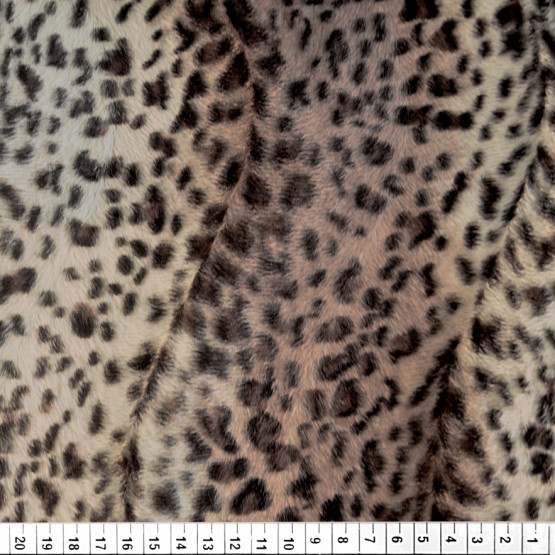 Veludo Malha estampa de Pele - Leopardo 1 -  Larg 150cm 100% Poliester Preço por Metro