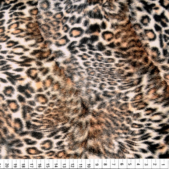 Veludo Malha estampa de Pele - Leopardo 2-  Larg 150cm 100% Poliester Preço por Metro