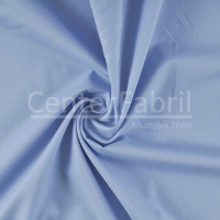 Tecido Tricoline Fio 60 Liso Azul Claro Largura 140cm 100%algodão 85gr/m2