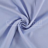 Tecido Panamá Hatter Fio50 Mescla Azul Claro Larg 145cm  100% algodão 119gr/m2