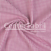 Tecido Tricoline Xadrez Vichy 8XM Pink Larg 150cm 100%algodão